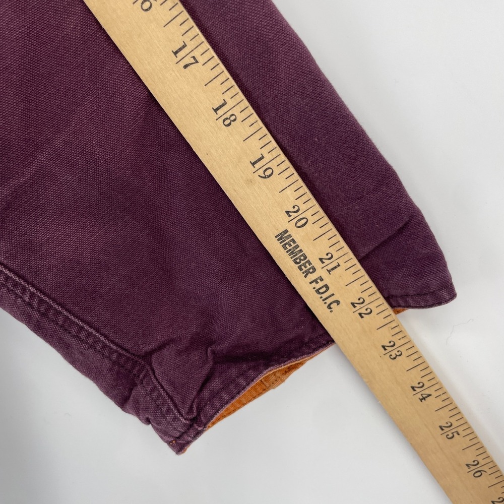 Vintage Barn Coat Chore Jacket Women XL Canvas Corduroy Collar Reversible Preppy - Picture 6 of 16